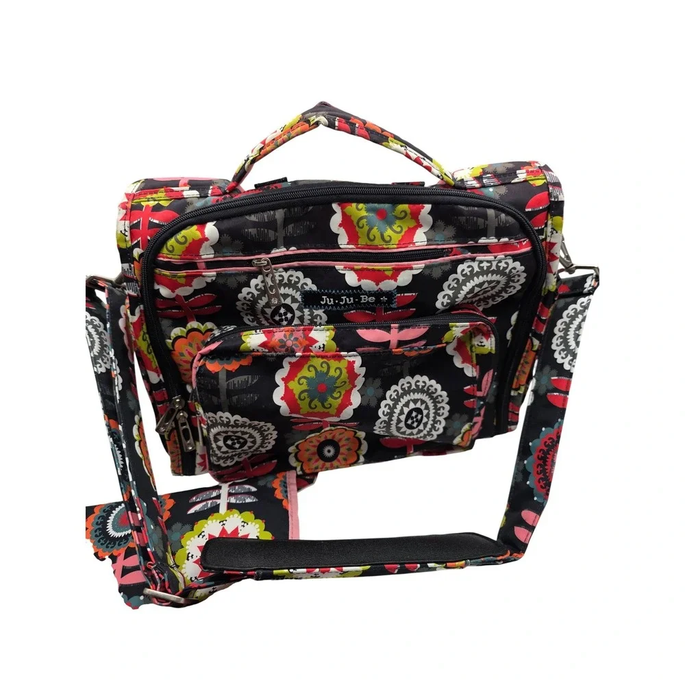 Ju Ju Be Dancing Dahlias Be Prepared Diaper Bag / Backpack Floral Print /UU
